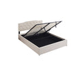 Boston beige storage bed base and headboard