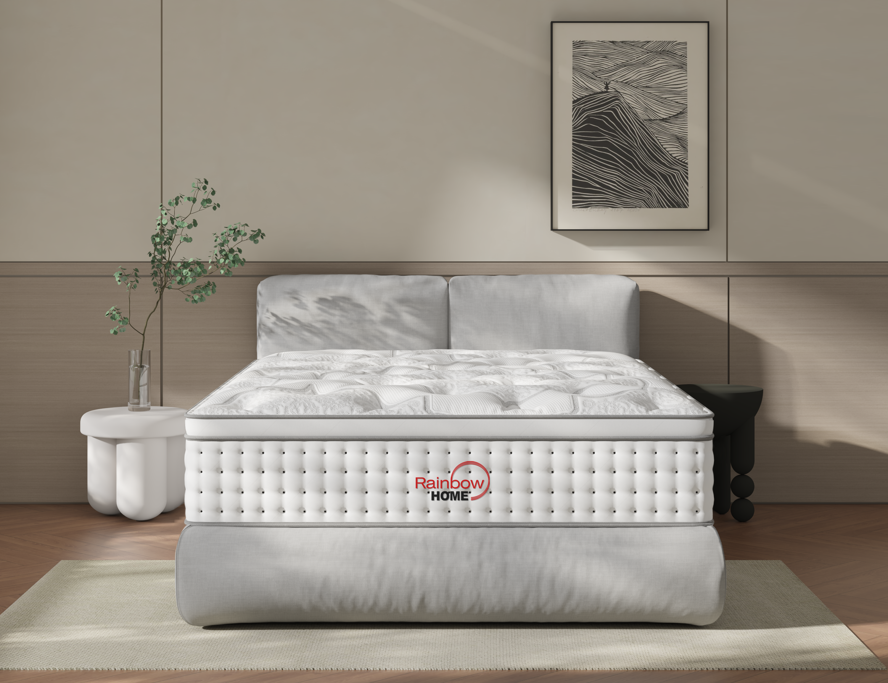 Las Vegas 35 cm double-layer pocket spring mattress