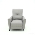 Rainbow Home Leman light grey genuine leather recliner