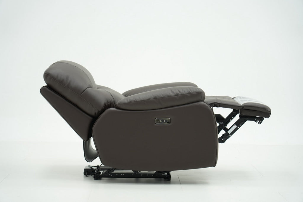 Rainbow Home Mogan electric genuine leather recliner