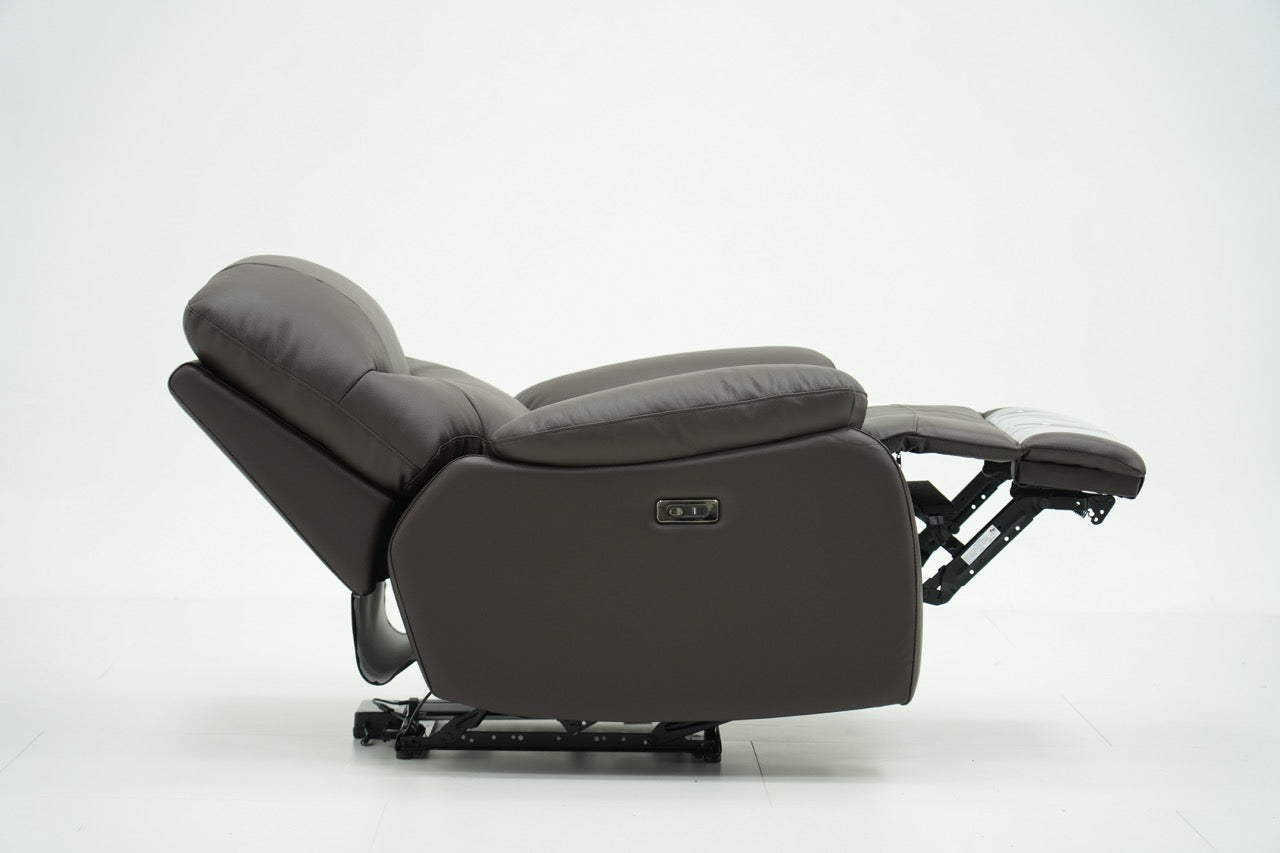 Rainbow Home Mogan electric genuine leather recliner