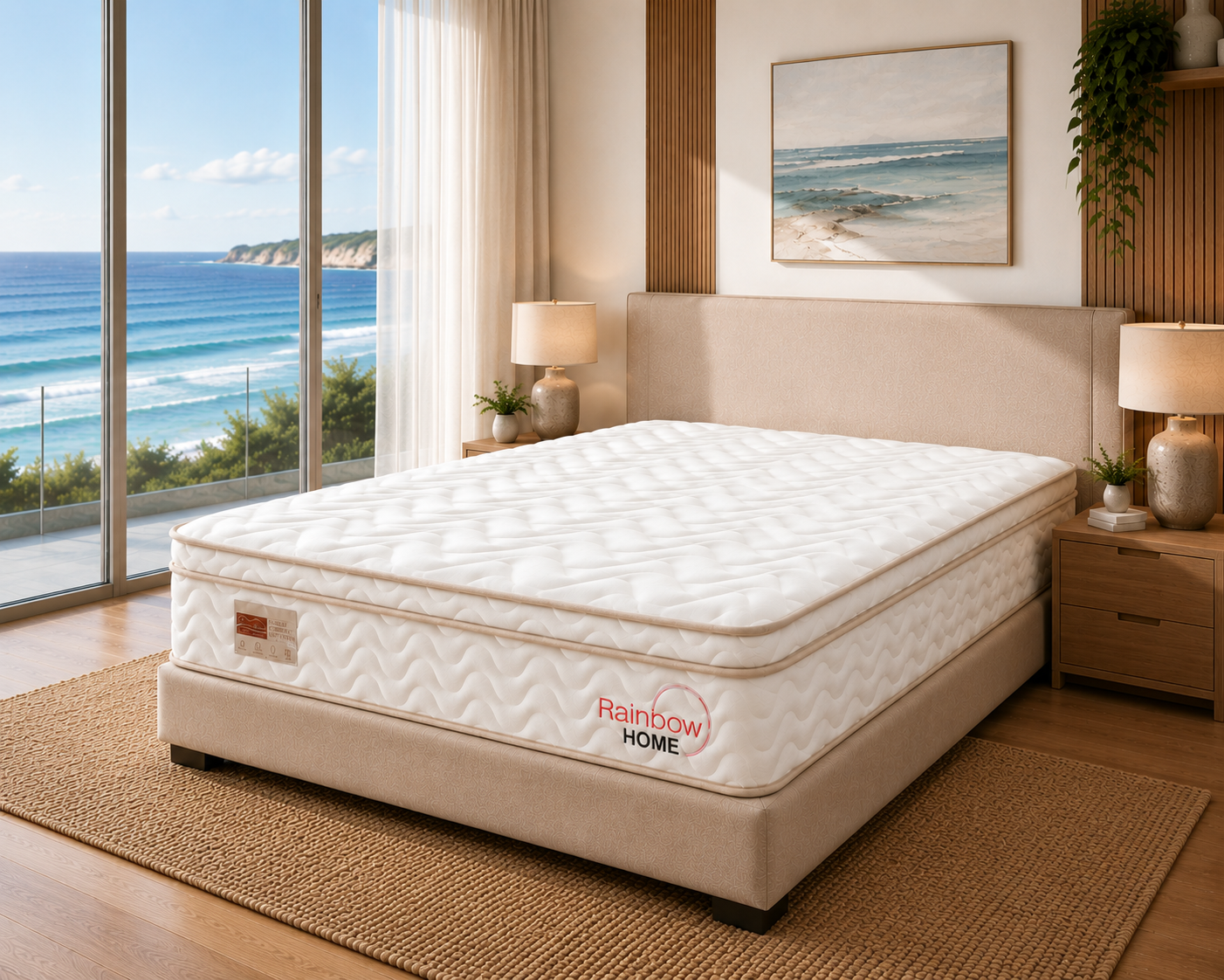 Rainbow Home Tuscana 28 cm Euro Top pocket spring mattress