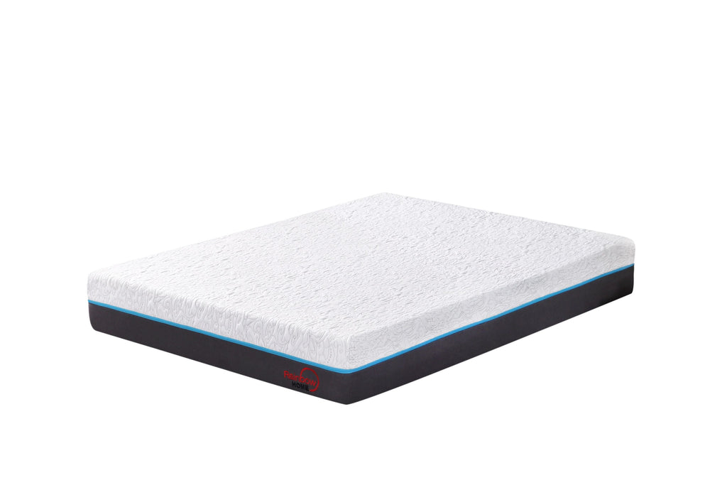 Miami cool gel memory foam mattress angled view