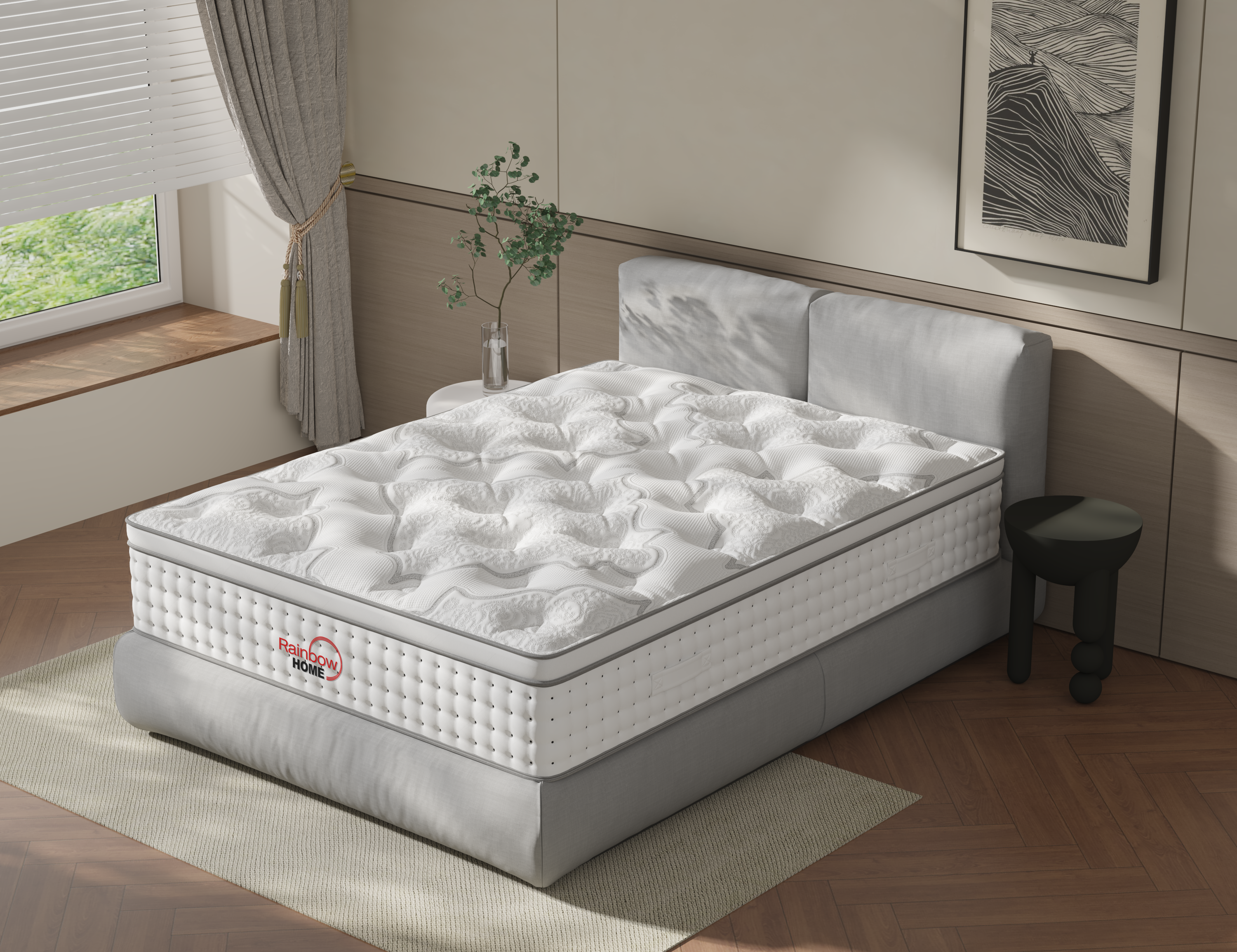 Las Vegas double-layer pocket spring mattress alternate view