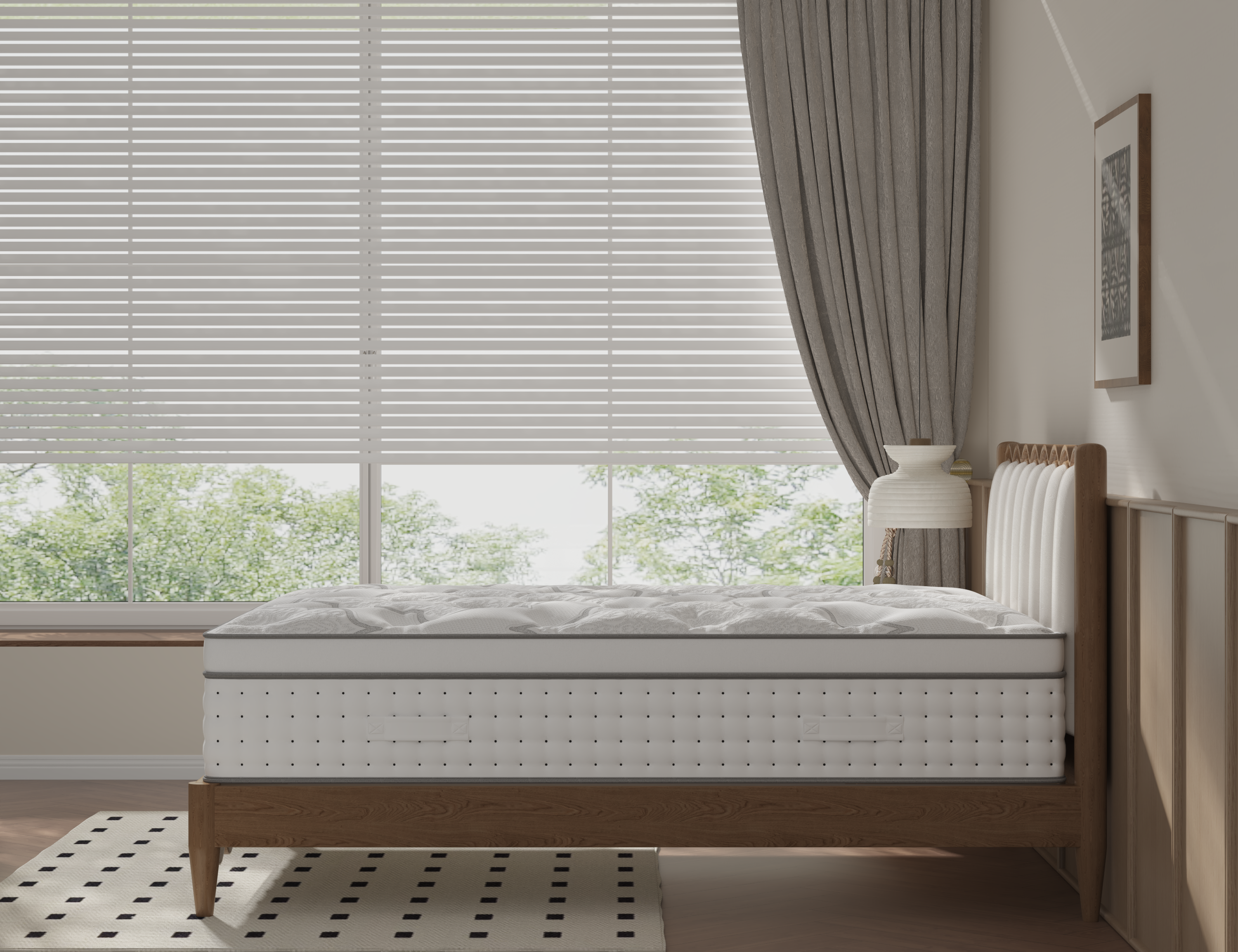 Seattle 37 cm luxury mattress side profile
